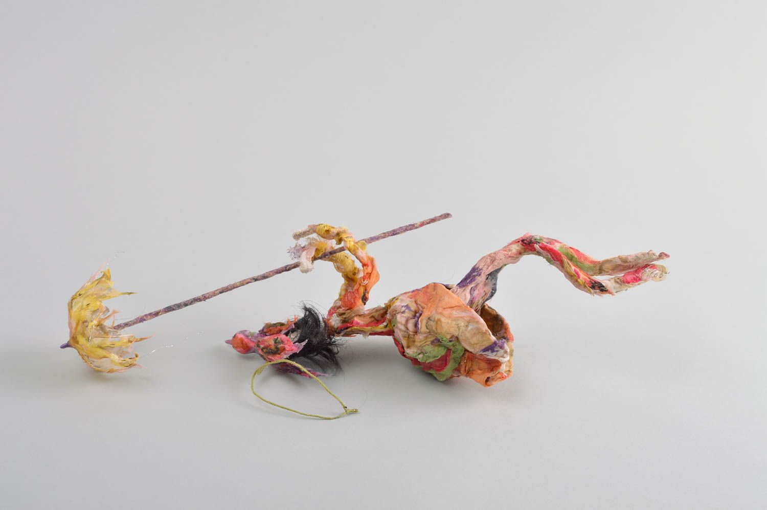 Juguete de colección artesanal souvenir original juguete decorativo con paraguas foto 4