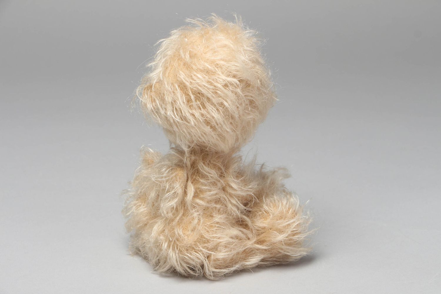 Peluche décorative en laine faite main Ourson photo 3