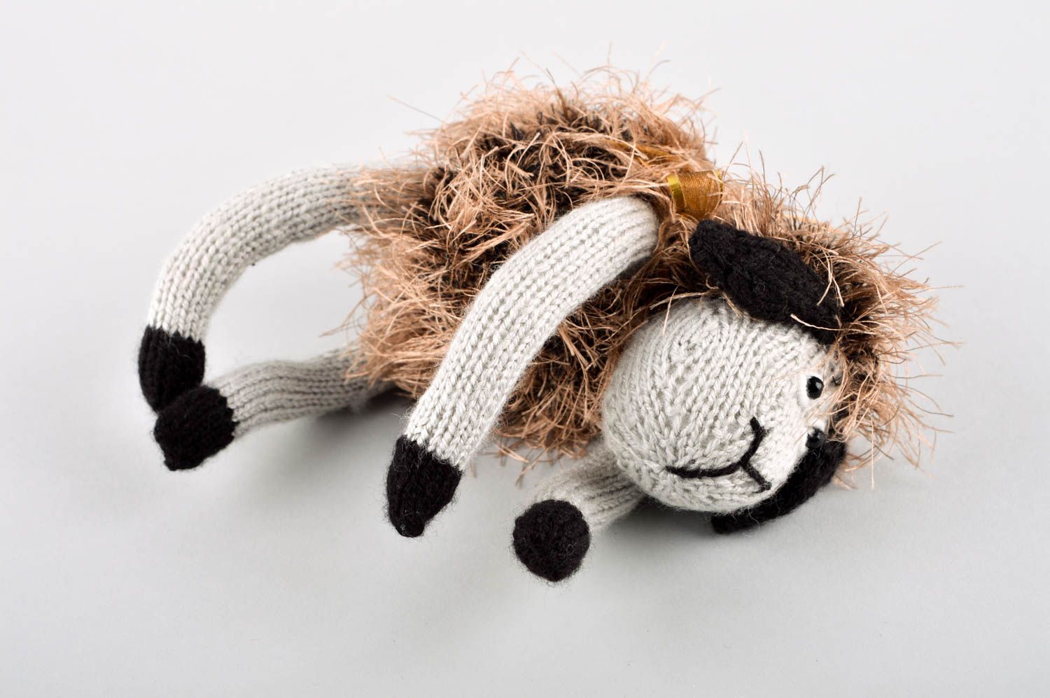 Handmade stylish soft toy unusual designer textile toy cute sheep toy photo 5