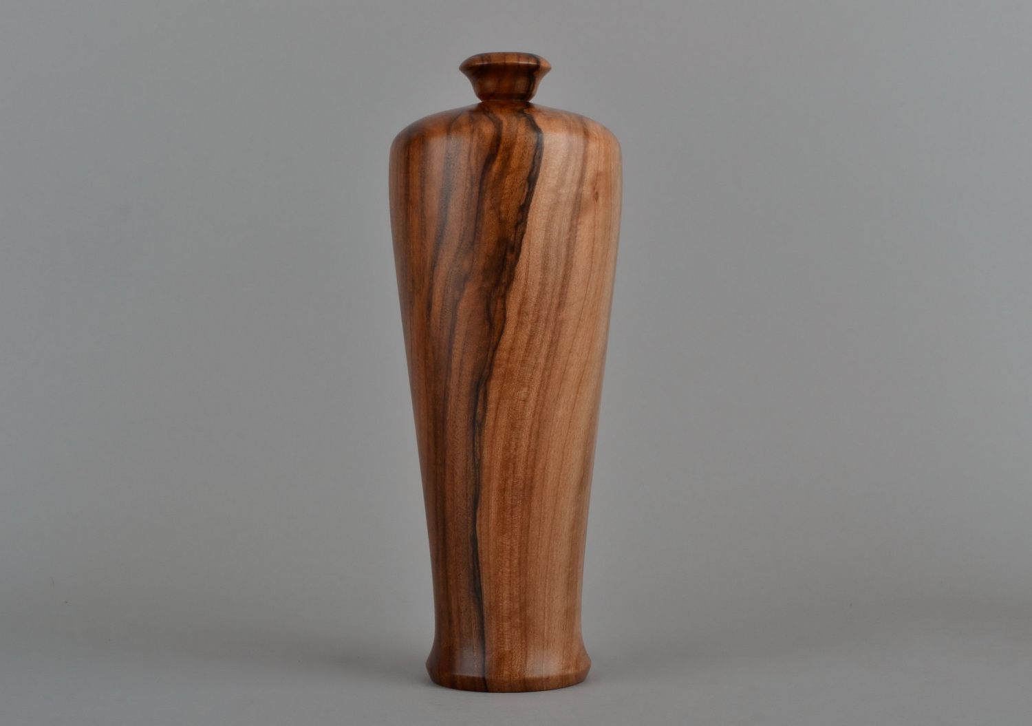Vaso decorativo de madeira maciça de nogueira foto 4
