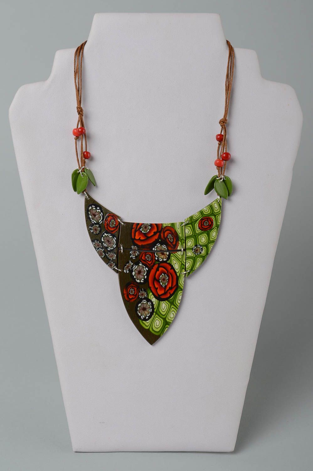 Plastic fashion necklace handmade plastic jewelry for women designer necklace photo 1