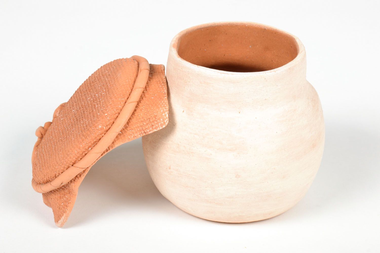 Handmade ceramic pot for honey photo 3