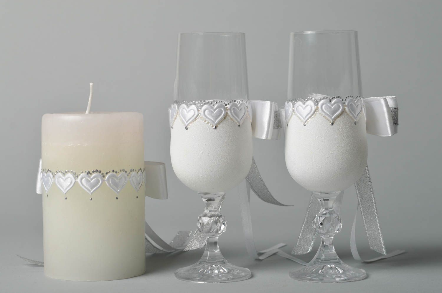 Handmade glasses for wedding unusual candle for wedding handmade candle photo 4