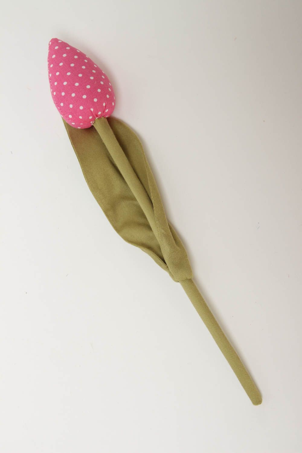 Искусственный цветок ручной работы декор для дома искусственный тюльпан фото 2