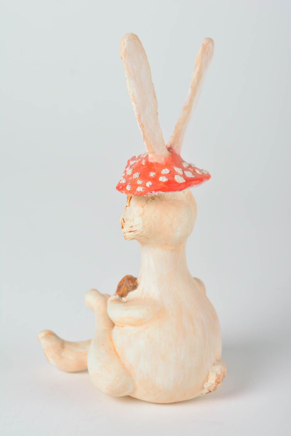 Handmade designer toy unusual rabbit toy interior decor toy cute present photo 5