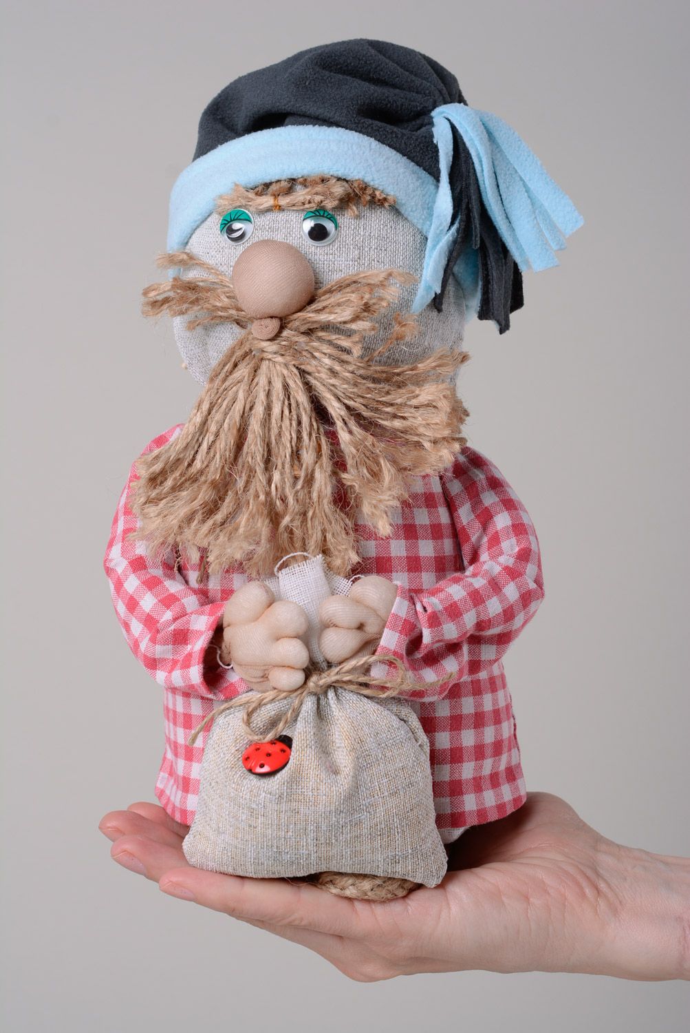 Textil Puppe Hausgeist künstlerisch originell für Interieur handmade  foto 4