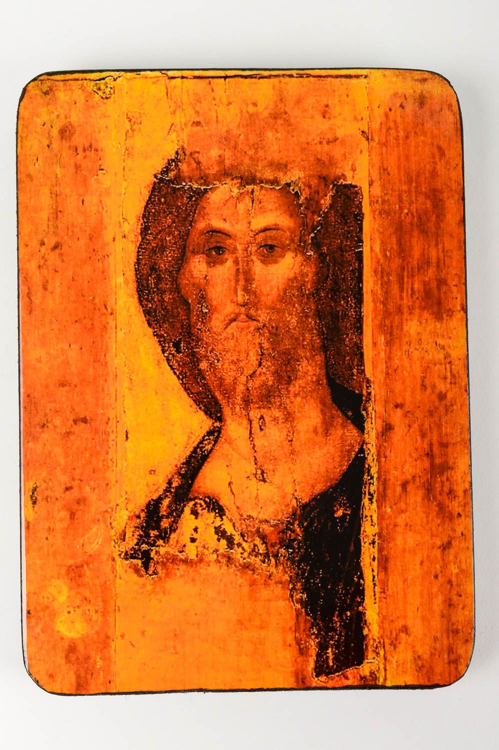 Icono ortodoxo hecho a mano cuadro religioso regalo para amigo hecho de madera foto 3