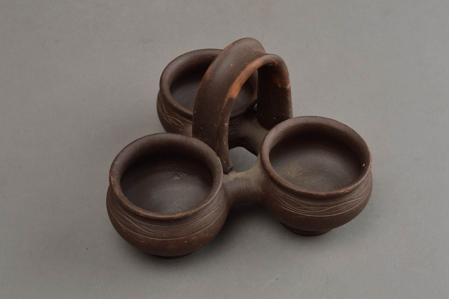Salsera de cerámica hecha a mano vajilla original y cómoda regalo especial  foto 3