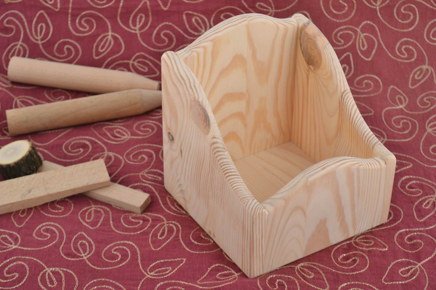Caja de madera para decoupage hecha a mano menaje de cocina regalo original foto 1