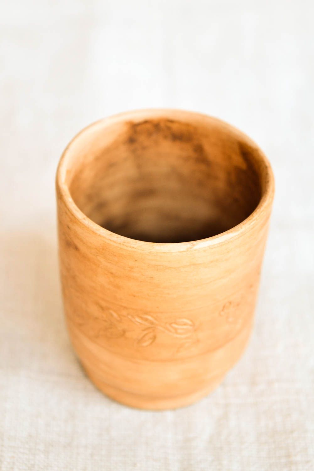 Copa de barro hecha a mano para agua ardiente regalo original vaso de chupito  foto 4