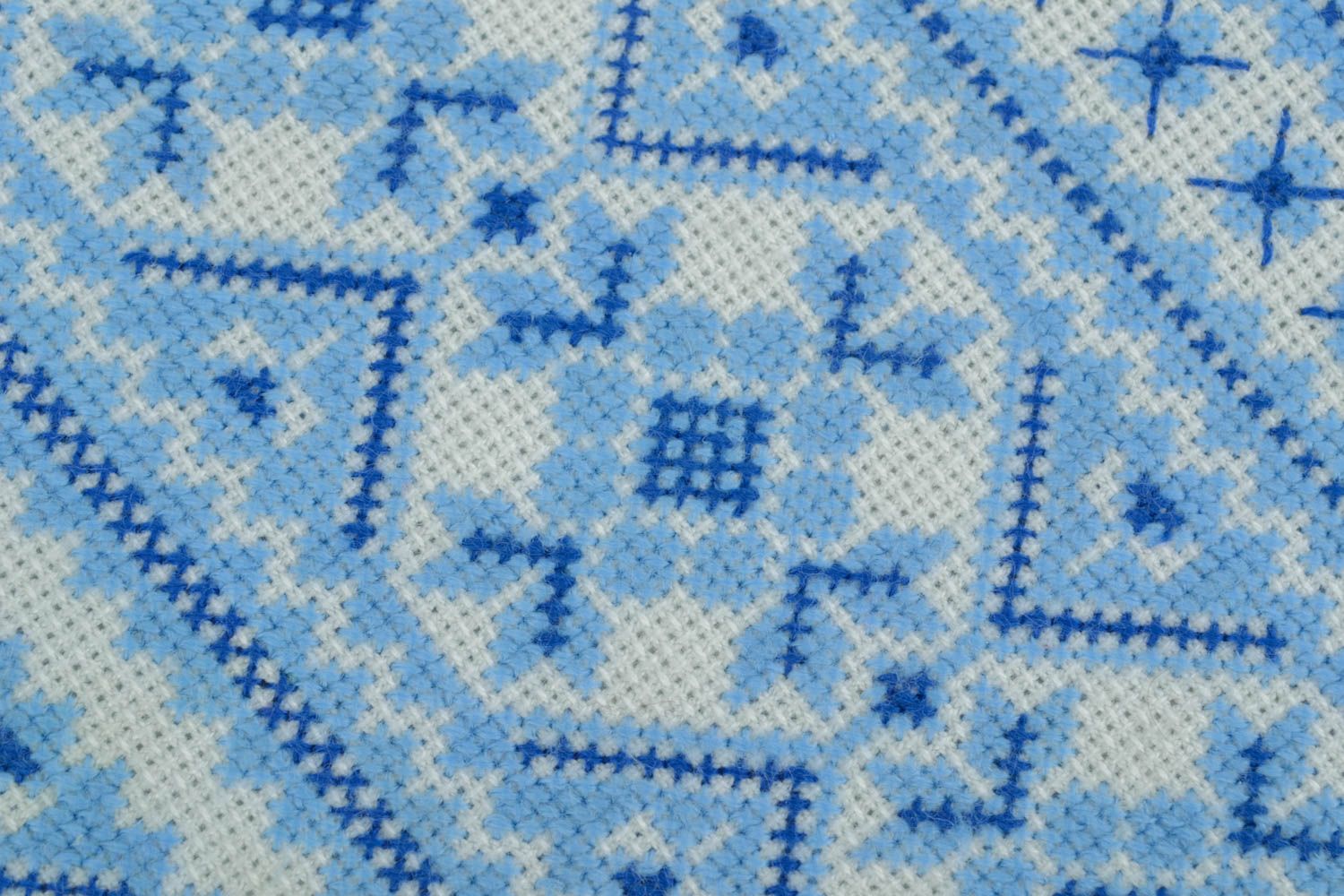 Decorative napkin with cross stitch embroidery photo 2