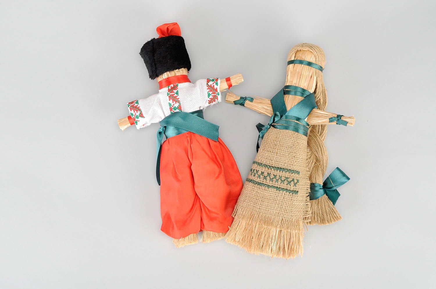Casal de bonecas-talismãs em estilo étnico foto 3