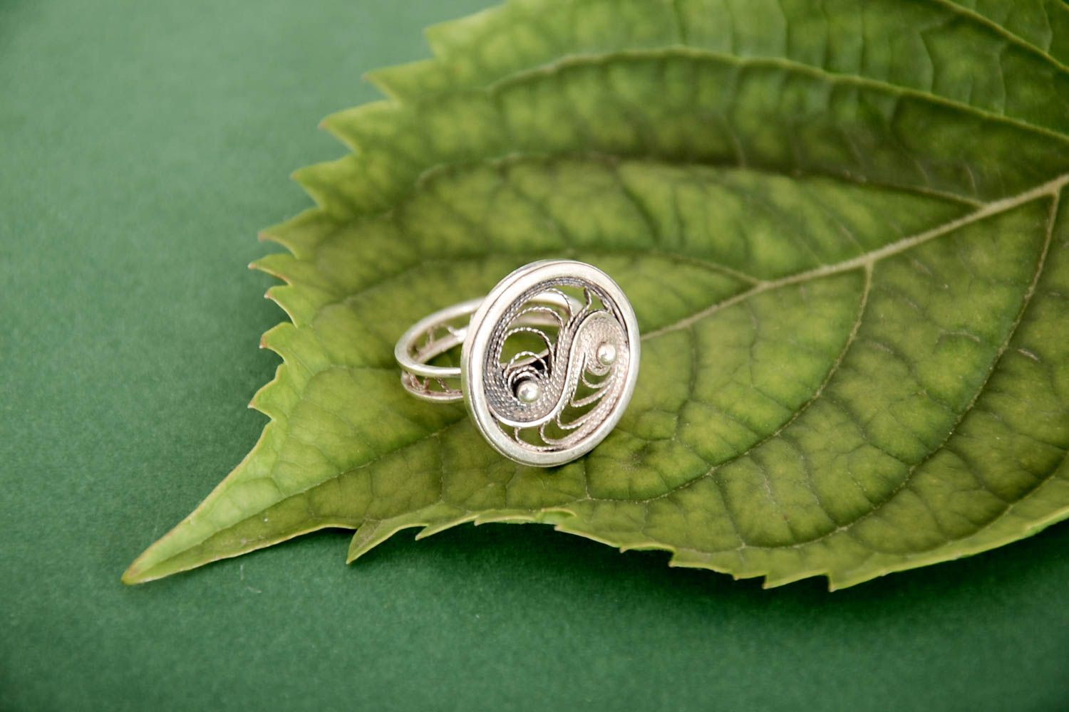 Кольцо из серебра украшение ручной работы женское кольцо авторское украшение фото 2