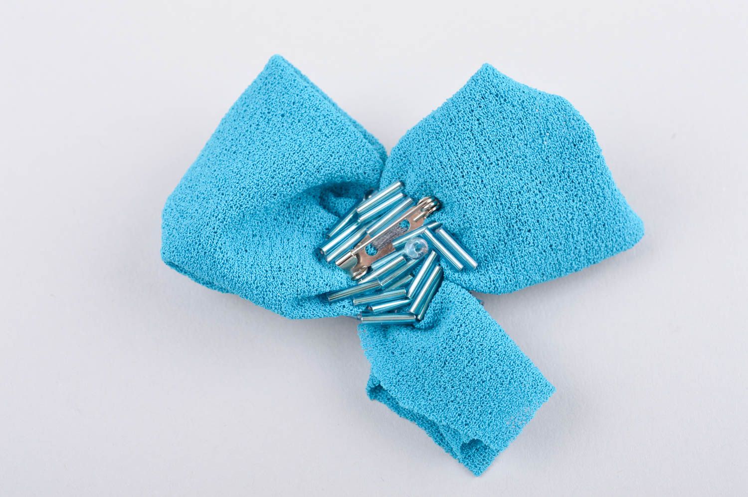 Broche artesanal de color azul accesorio de moda regalo original para mujer foto 4