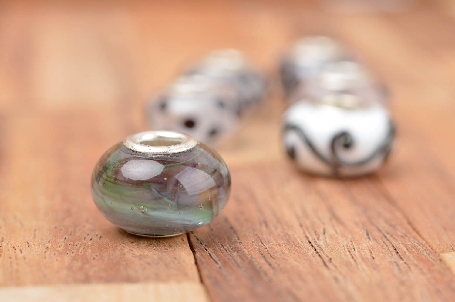 Beautiful handmade glass bead jewelry findings lampwork ideas art and craft photo 2