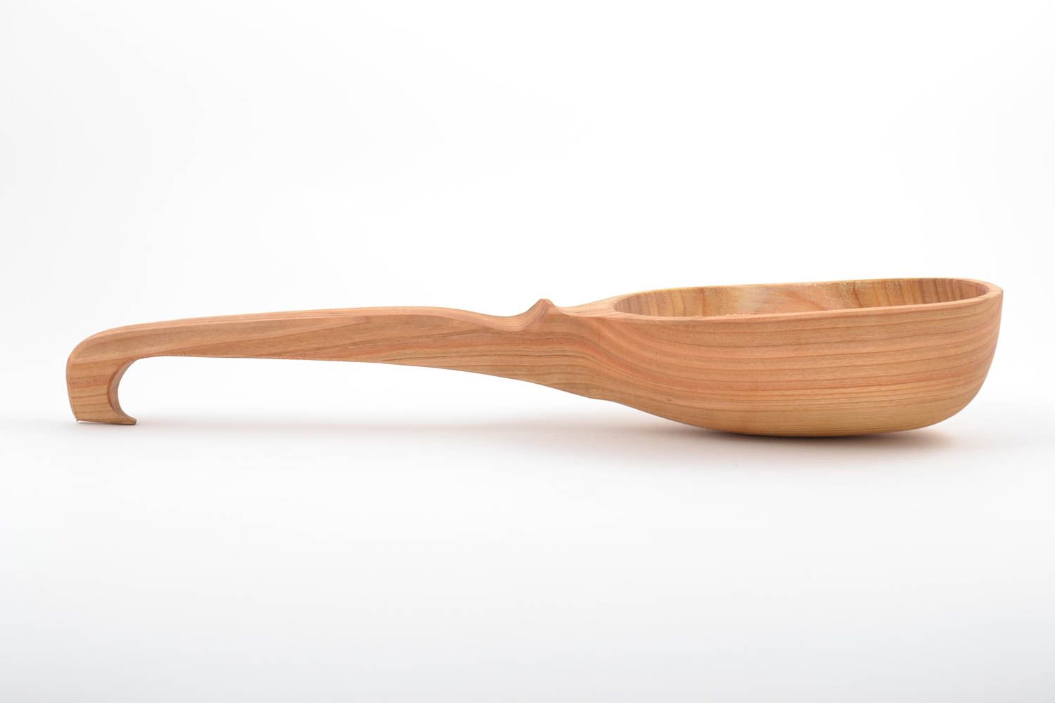 Wooden spoon for a bath and sauna large with long handle handmade scoop photo 2