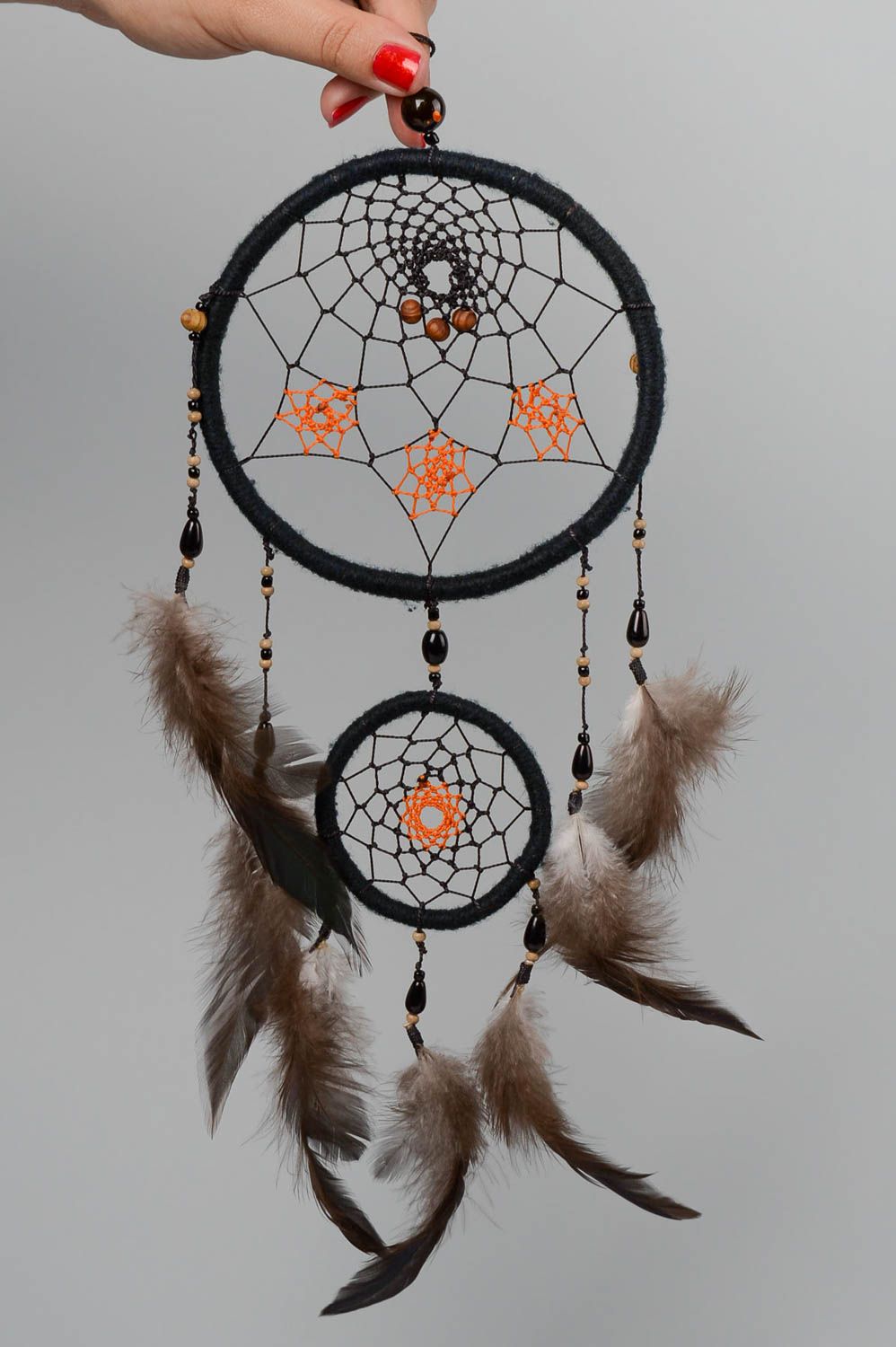 Handmade dreamcatcher wall hanging home amulet for decorative use only photo 5