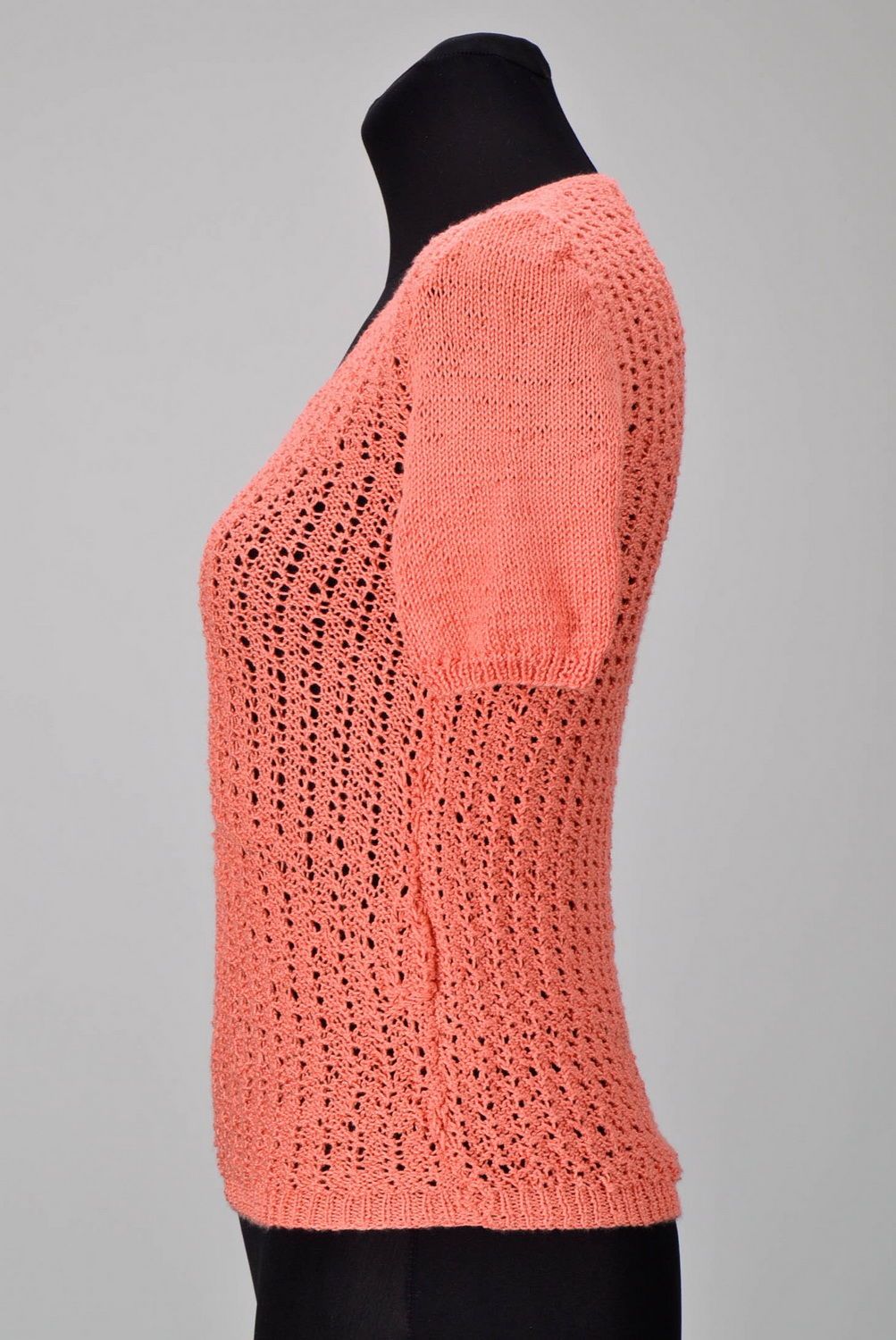 Pull tricoté acrylique fait main photo 2