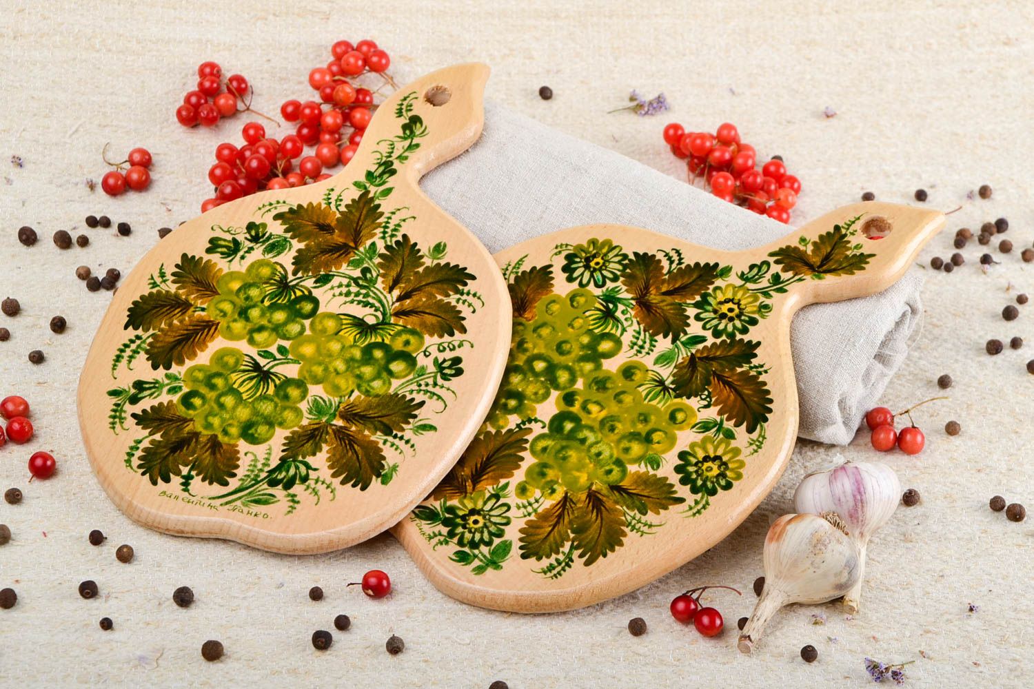 Handmade Schneidebretter aus Holz Küchen Geschirr Küche Dekor Geschenk für Frau foto 1