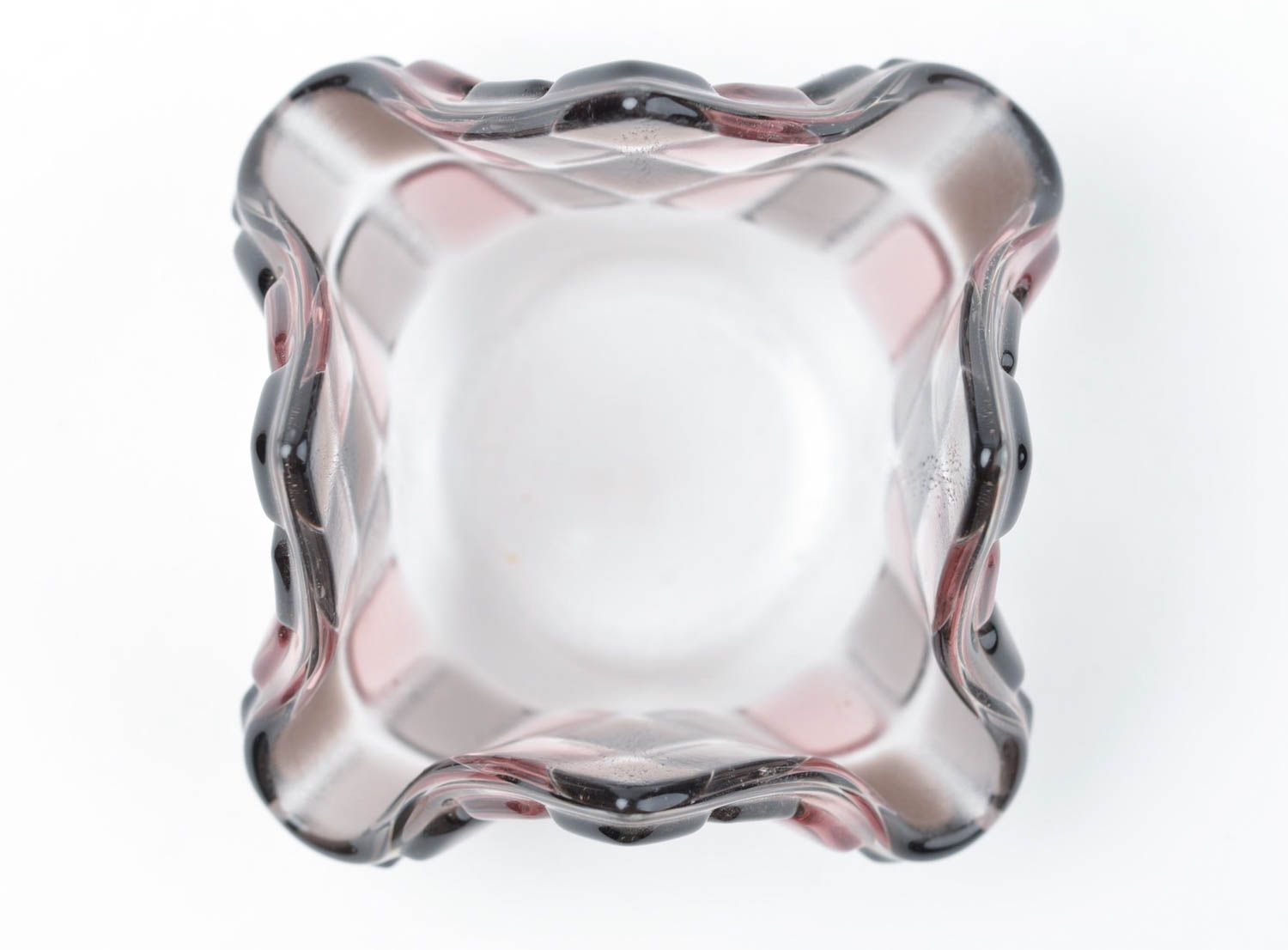 Portavelas de cristal artesanal elegante elemento decorativo regalo original foto 4