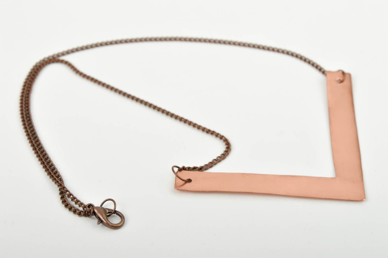 Handmade designer copper pendant unusual pendant on chain gift for her photo 4