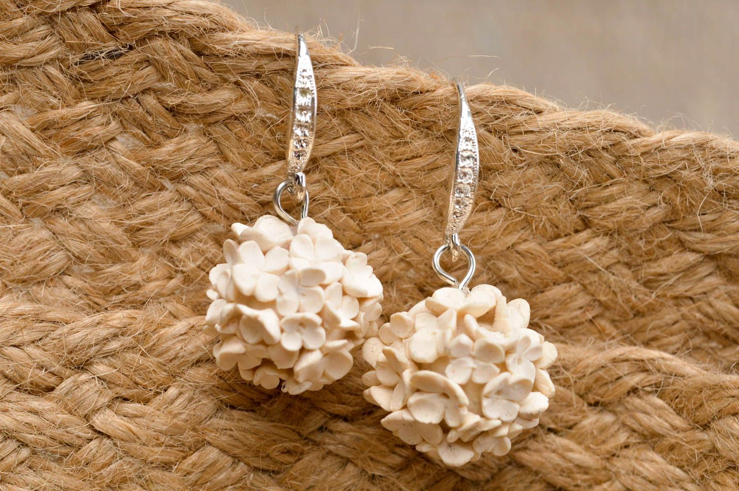 Beautiful handmade jewelry stylish cute accessory designer unusual earrings photo 1