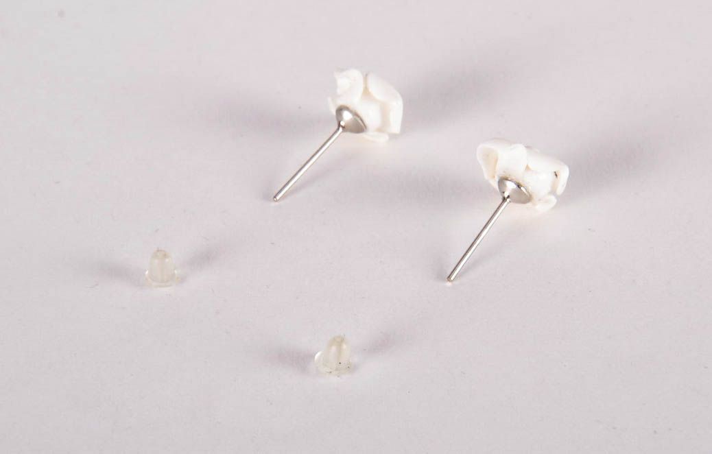 Boucles d'oreilles en argile polymère faites main photo 2