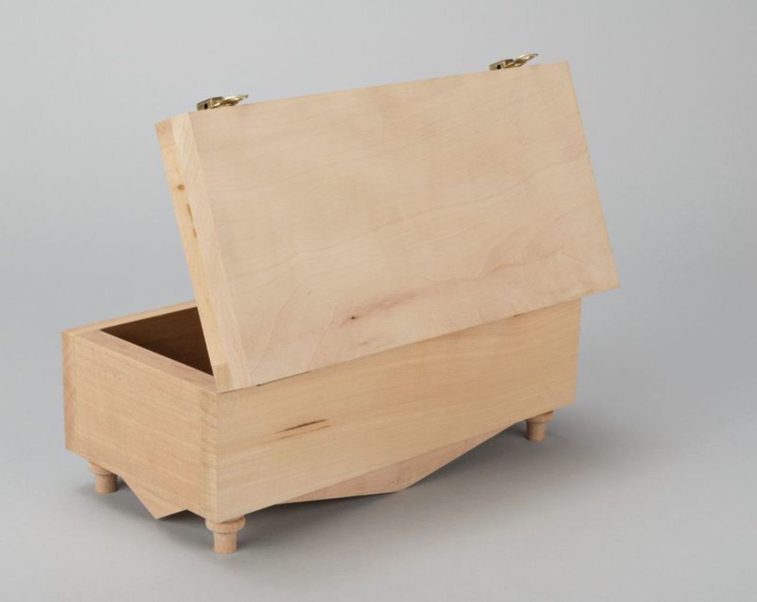 Em branco-caixa de madeira para a criatividade foto 5