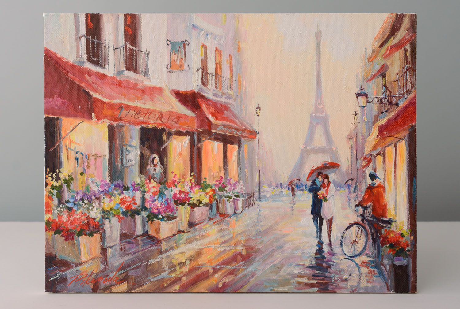 Homemade oil painting Floral Street photo 1