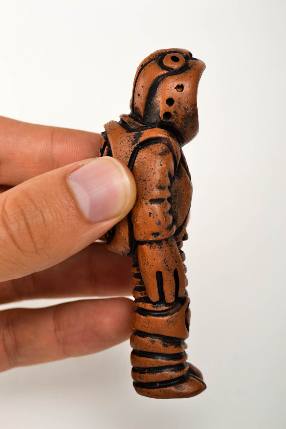 Pipa de arcilla hecha a mano regalo para fumadores accesorio para hombre foto 2