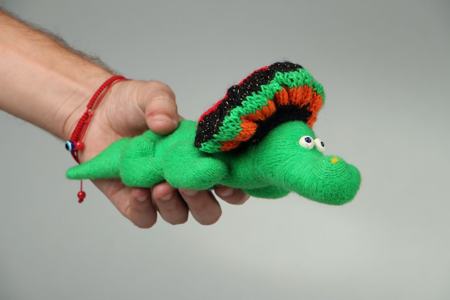 Soft toy made of wool Crocodile photo 4