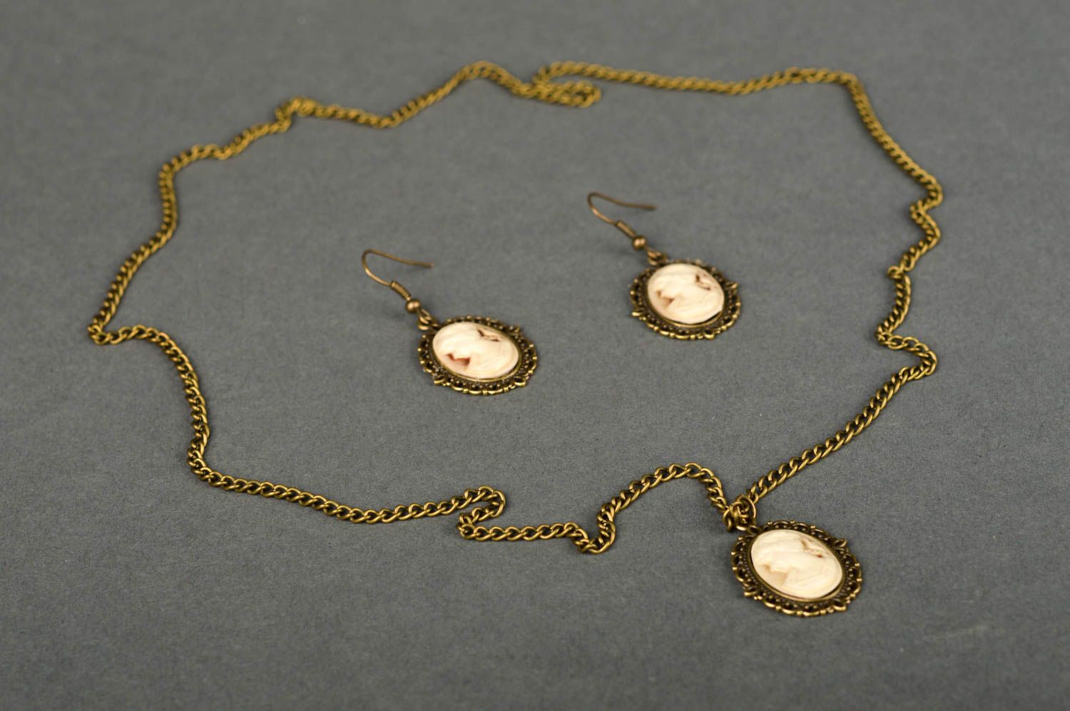 Handmade jewelry unique pendant designer earrings fashionable accessory necklace photo 2