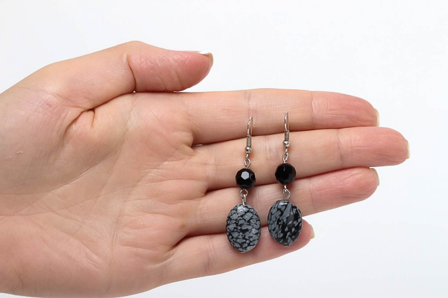 Handmade Ohrringe Perlen Ohrhänger Juwelier Modeschmuck Geschenk für Frauen foto 5