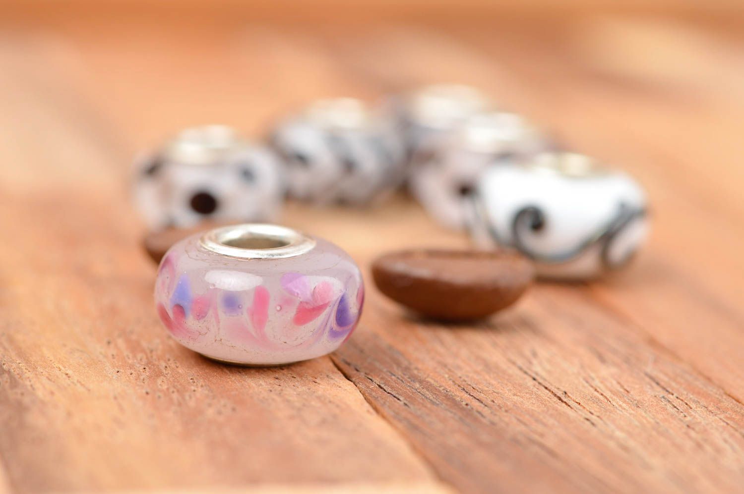 Handmade tender bead designer beautiful fittings glass unusual accessories photo 1