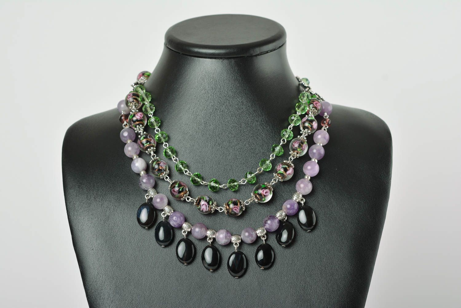 Handmade Perlen Schmuck Collier für Frauen Damen Modeschmuck Frauen Geschenk foto 2