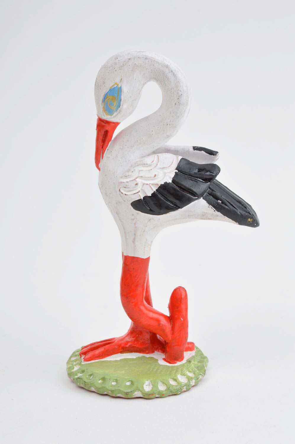 Статуэтка для декора ручной работы статуэтка животного фигурка из глины птица фото 2