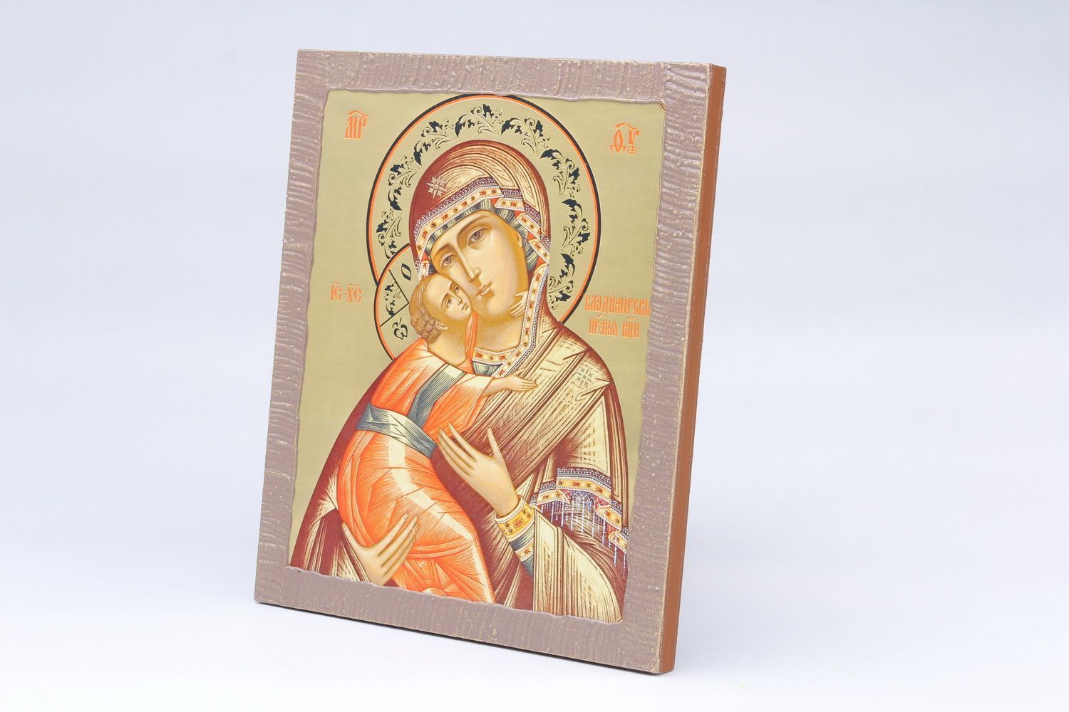 Handmade Ikone Gottesmutter von Wladimir foto 5