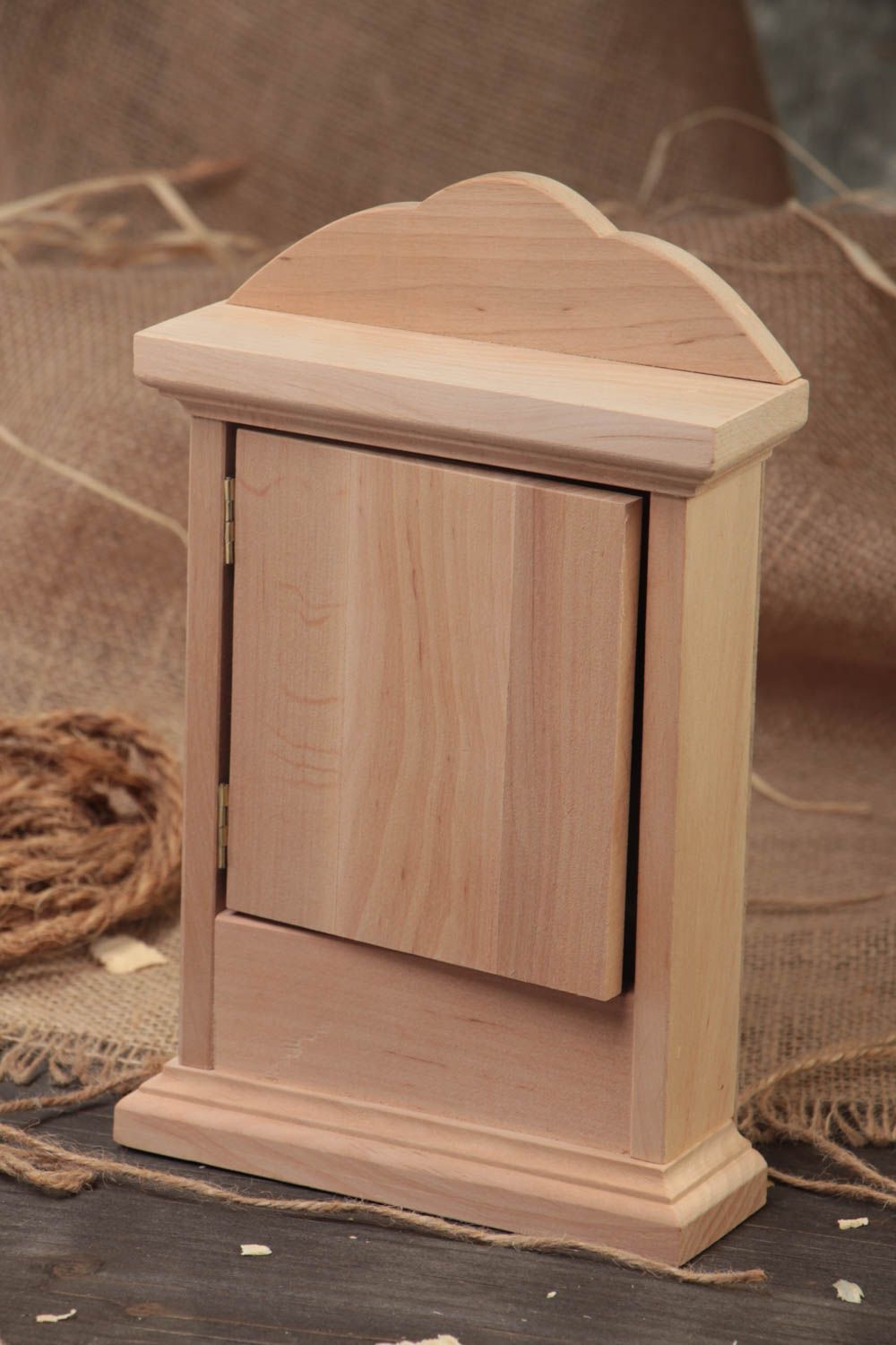 Handmade Holz Schlüsselkasten Rohling zum Bemalen oder Decoupage für Haus Dekor foto 1