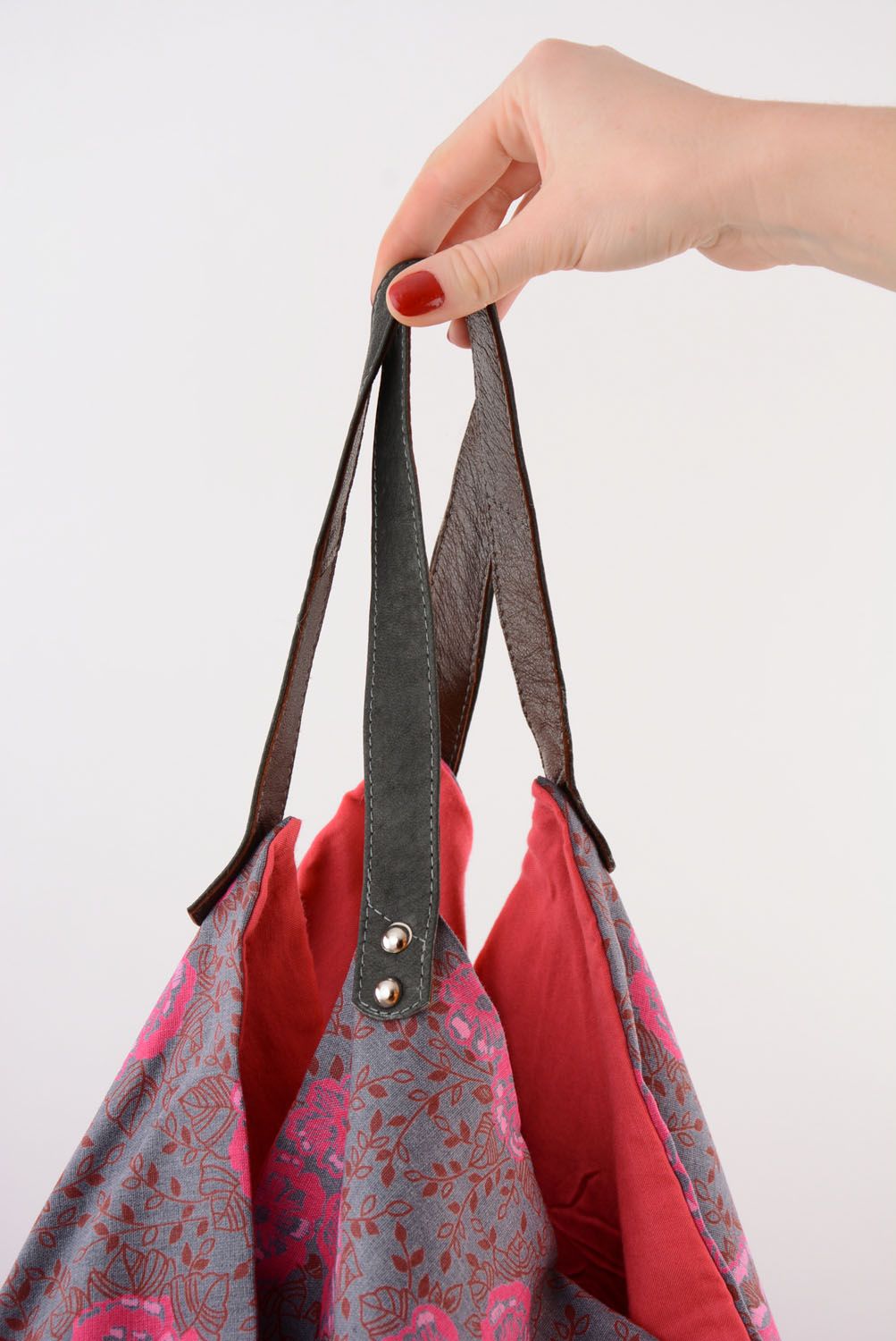 Bolsa de tela en forma de saco foto 5