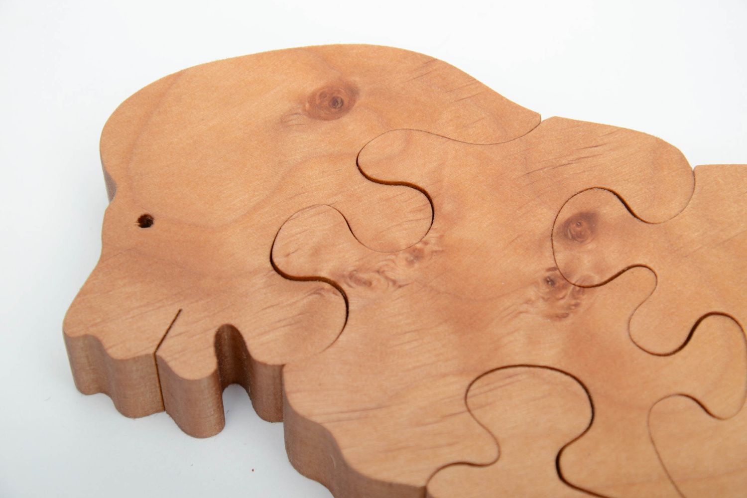 Puzzle en bois lion pour enfant photo 3