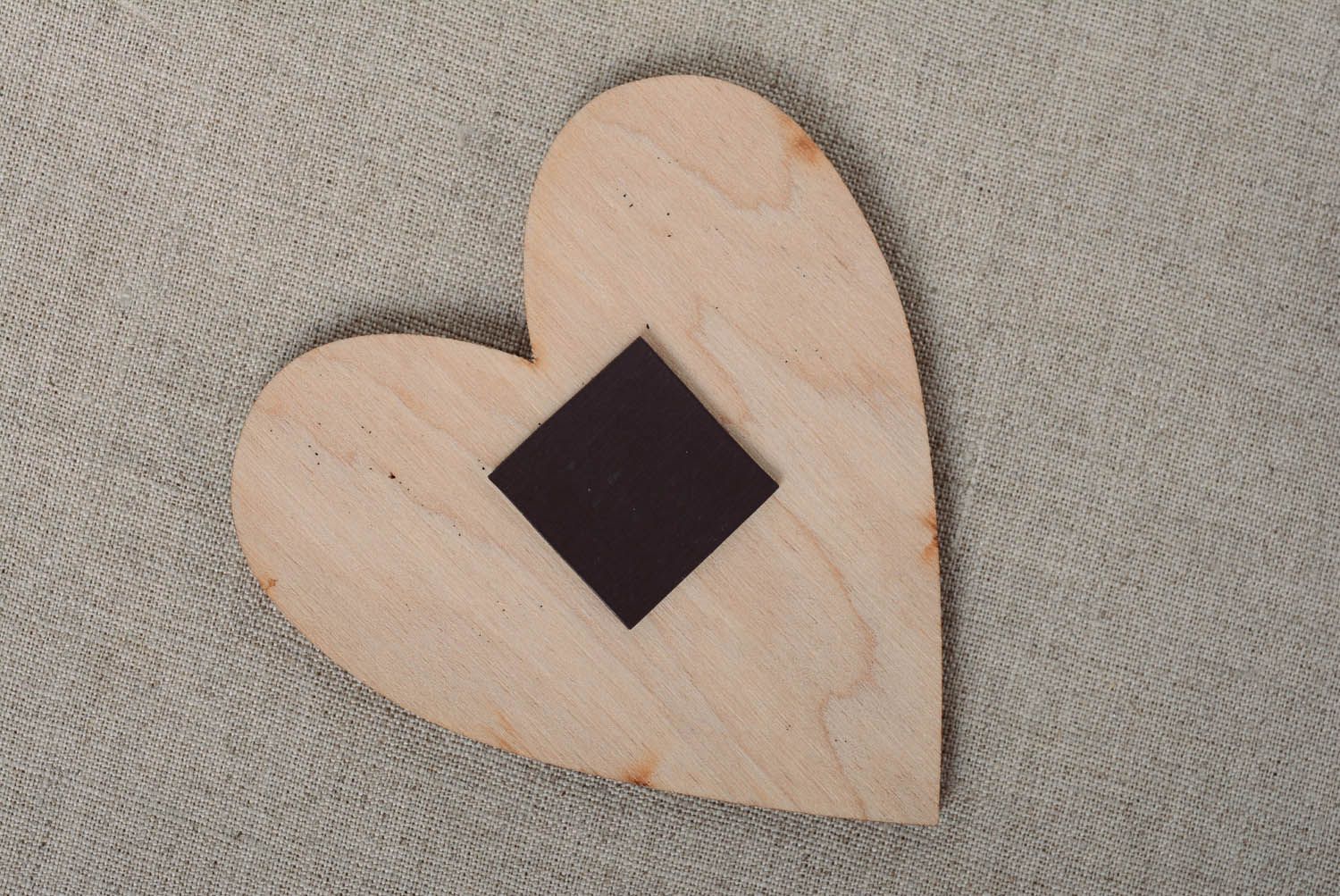 Motif en bois à décorer Amour fait main photo 2