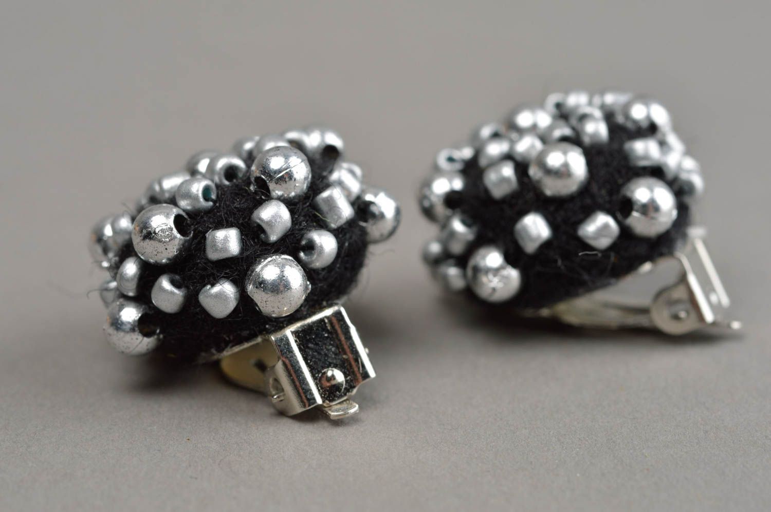 Clip earrings handmade jewelry designer earrings best gifts for women photo 4