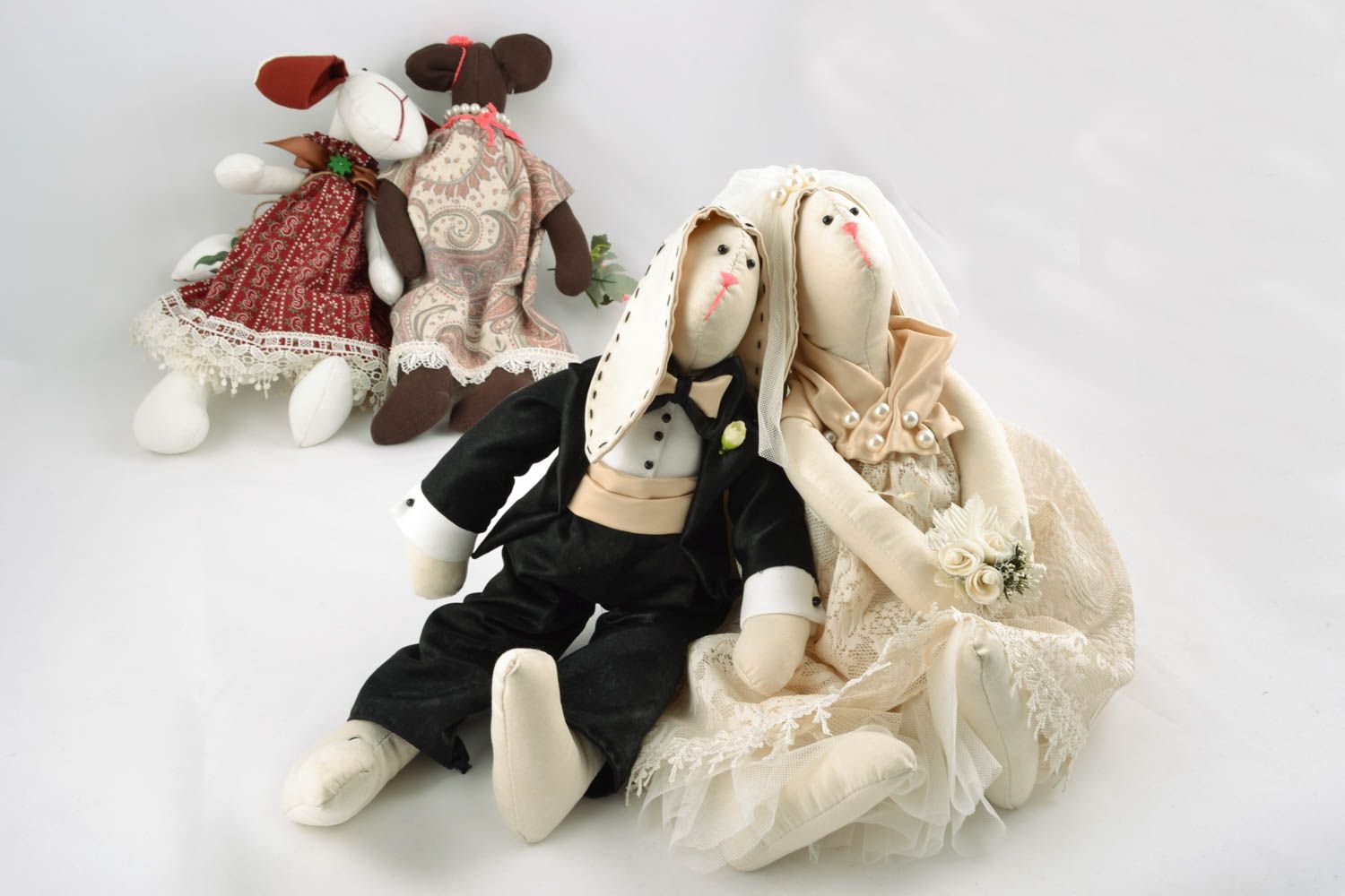 Set of soft toys for weddings photo 5