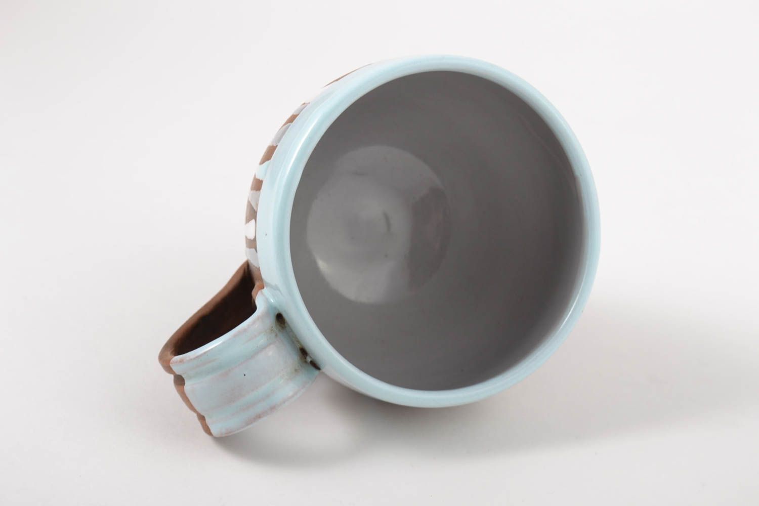 Taza de cerámica hecha a mano para té  utensilio de cocina regalo original   foto 5