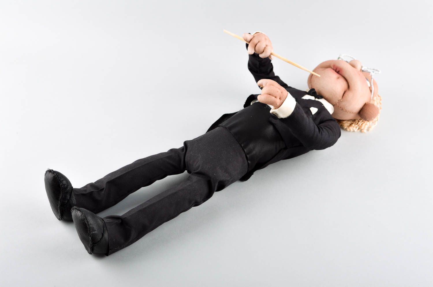 Dirigent originelle Designer Puppe handmade Stoff Spielzeug Stoff Puppe foto 3