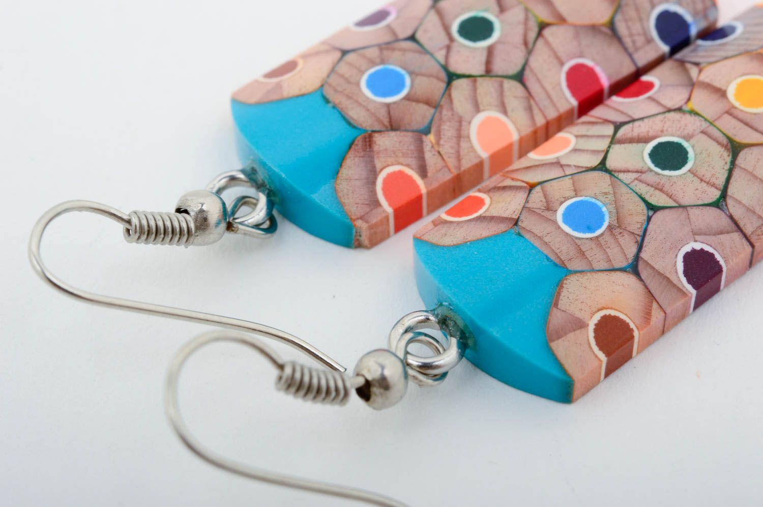 Handgemachter Schmuck interessant originelle Ohrringe Accessoires für Frauen foto 5