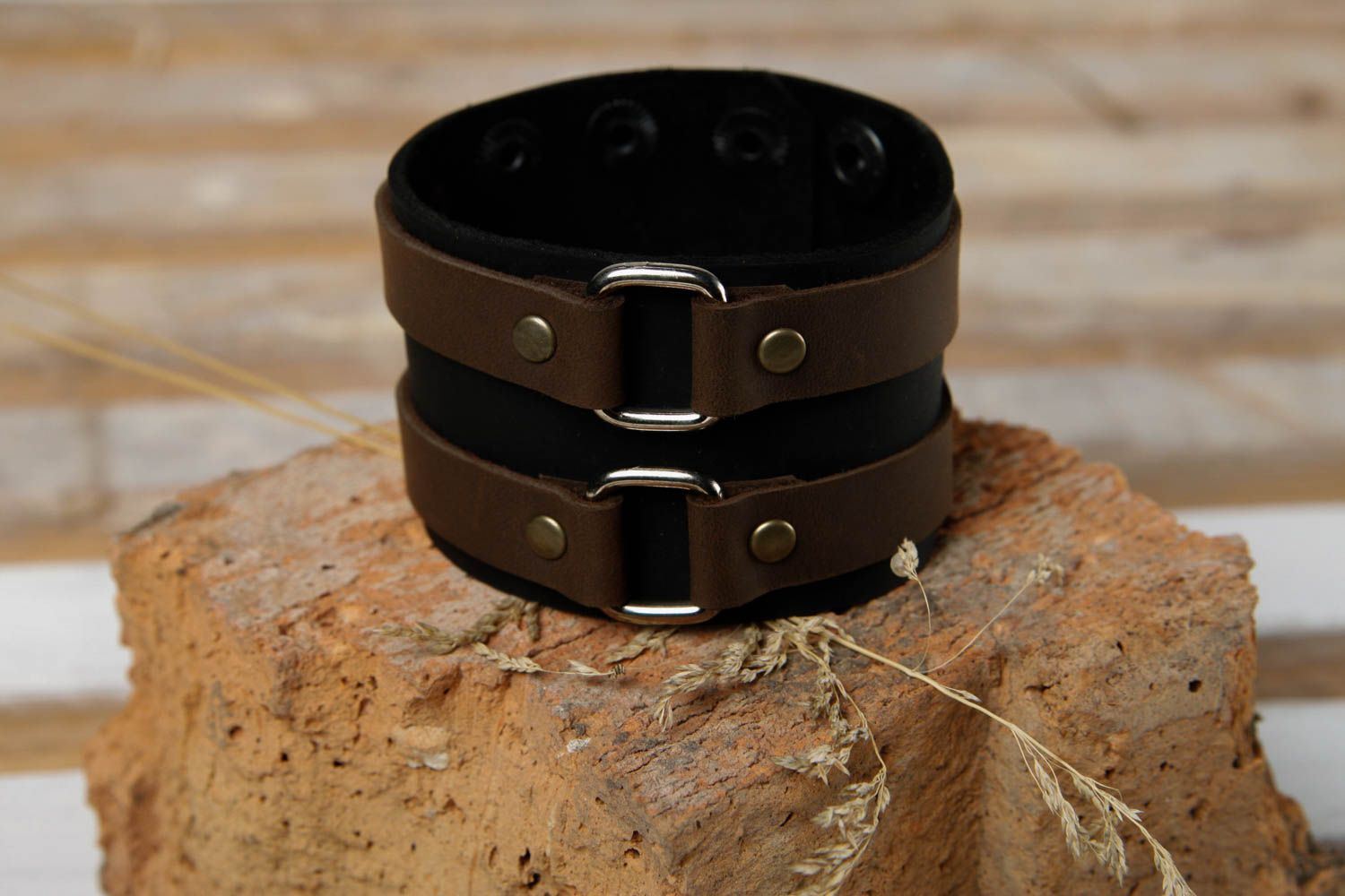 Handmade leather bracelet designs fashion accessories for girls costume jewelry photo 1
