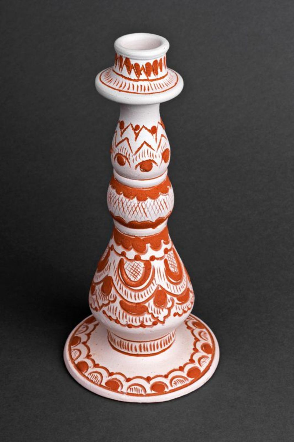 Handmade ceramic candlestick  photo 1