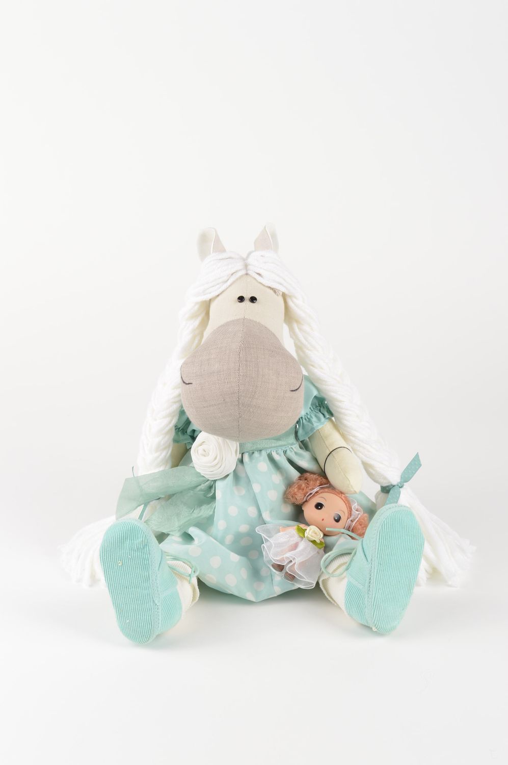 Designer Puppe handgemachtes Stoff Spielzeug Deko Puppe für Interieur und Kind foto 5