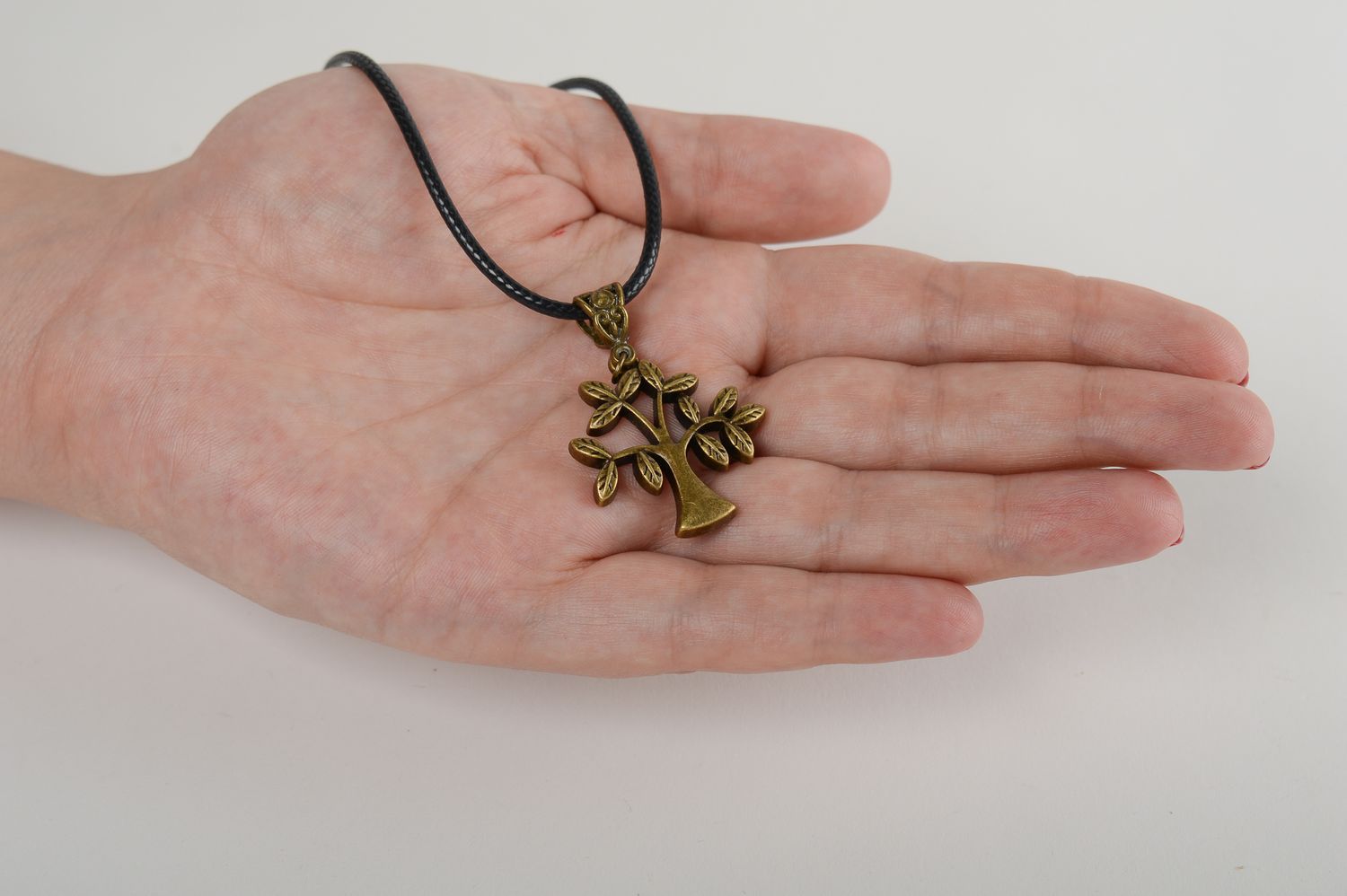 Metal tree pendant handmade pendant design accessories women jewelry girl gift photo 5